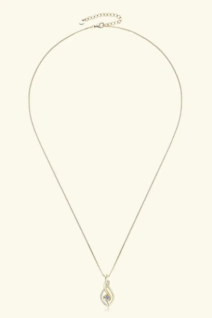 Moissanite 925 Sterling Silver Necklace - Bad Moms Club