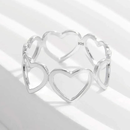 925 Sterling Silver Heart Ring - Bad Moms Club