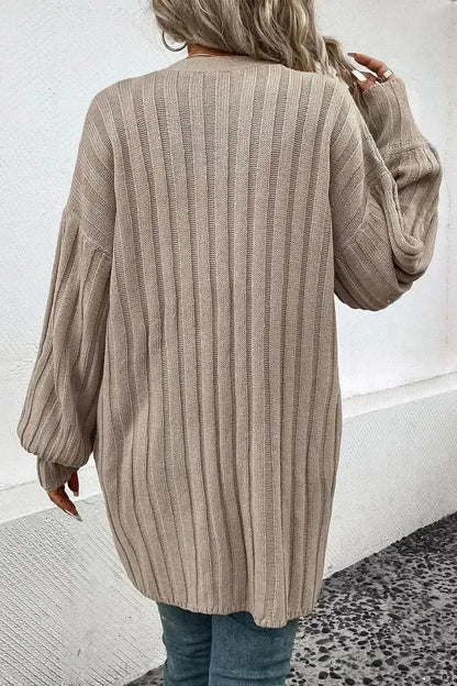 Open Front Cardigan with Pockets - Bad Moms Club