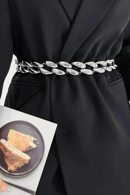 1.2" Width Acrylic Curb Chain Belt - Bad Moms Club