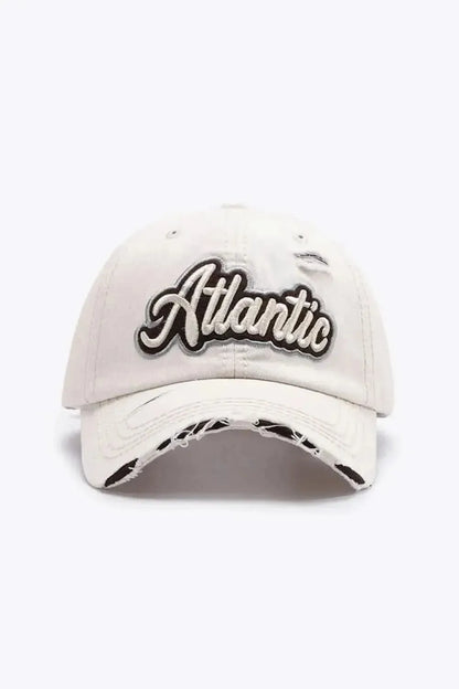 ATLANTIC Graphic Distressed Baseball Cap - Bad Moms Club