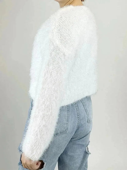 Tied Open Front Dropped Shoulder Cardigan - Bad Moms Club