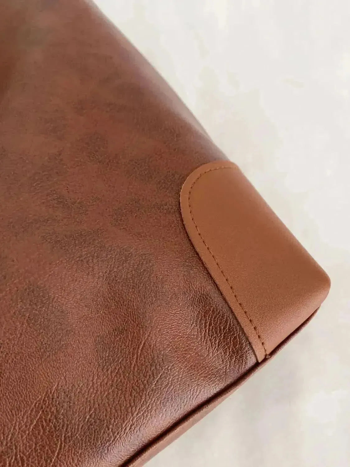 PU Leather Medium Tote Bag - Bad Moms Club