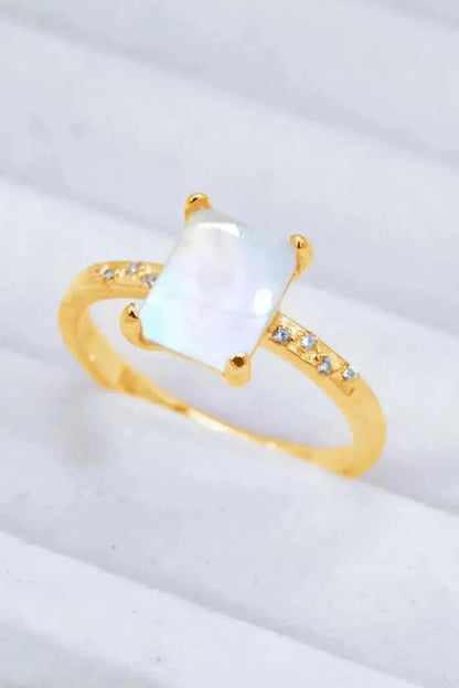 Square Moonstone Ring - Bad Moms Club