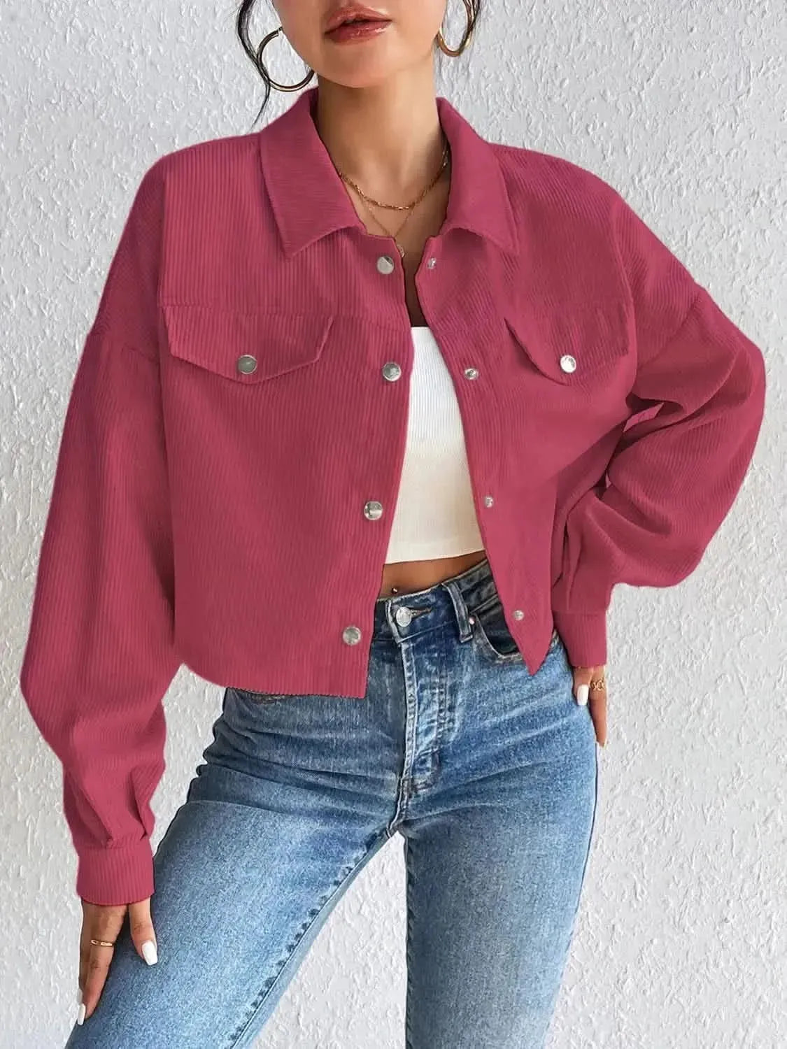 Honey Snap Down Long Sleeve Jacket - Bad Moms Club