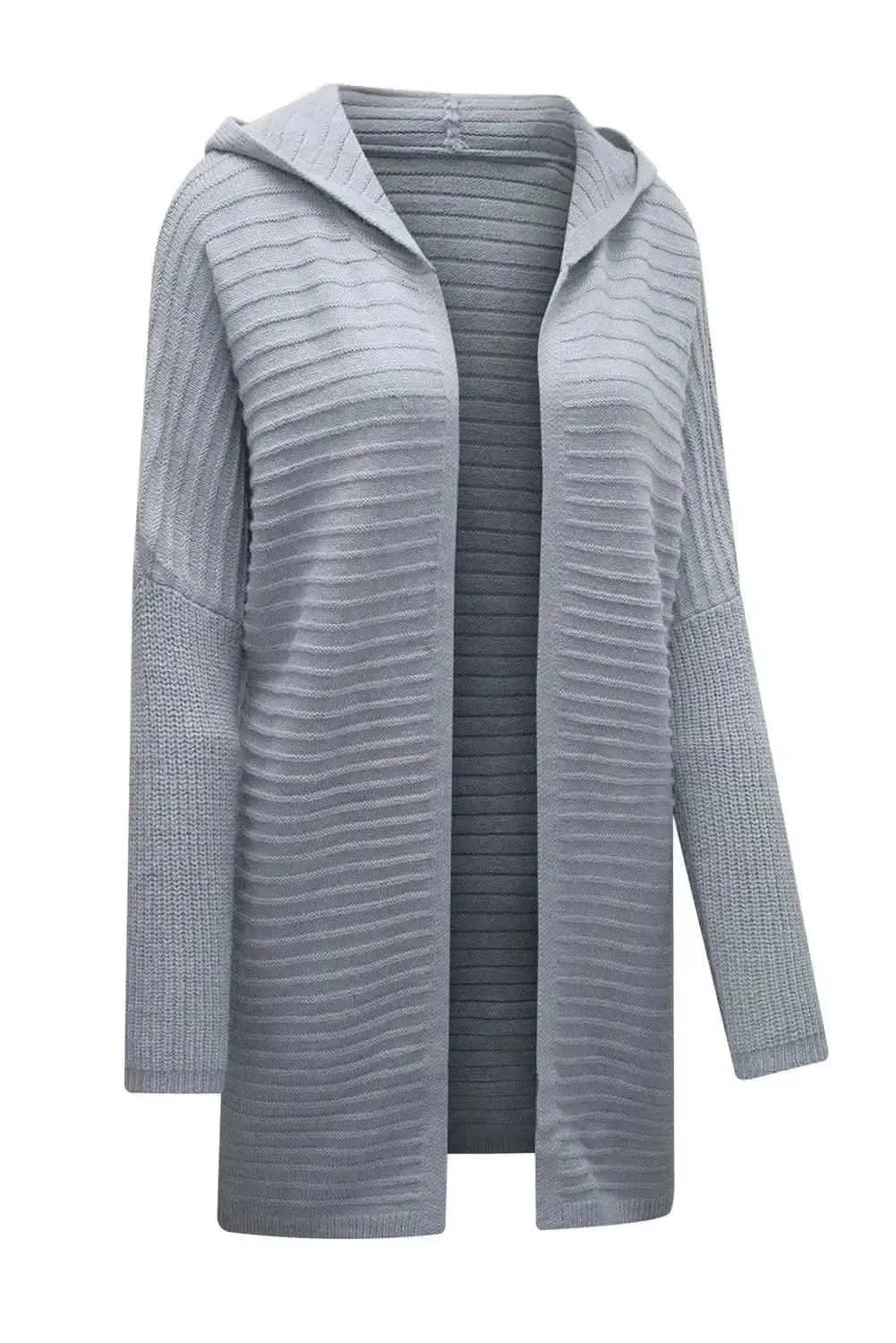 Open Front Longline Hooded Cardigan - Bad Moms Club