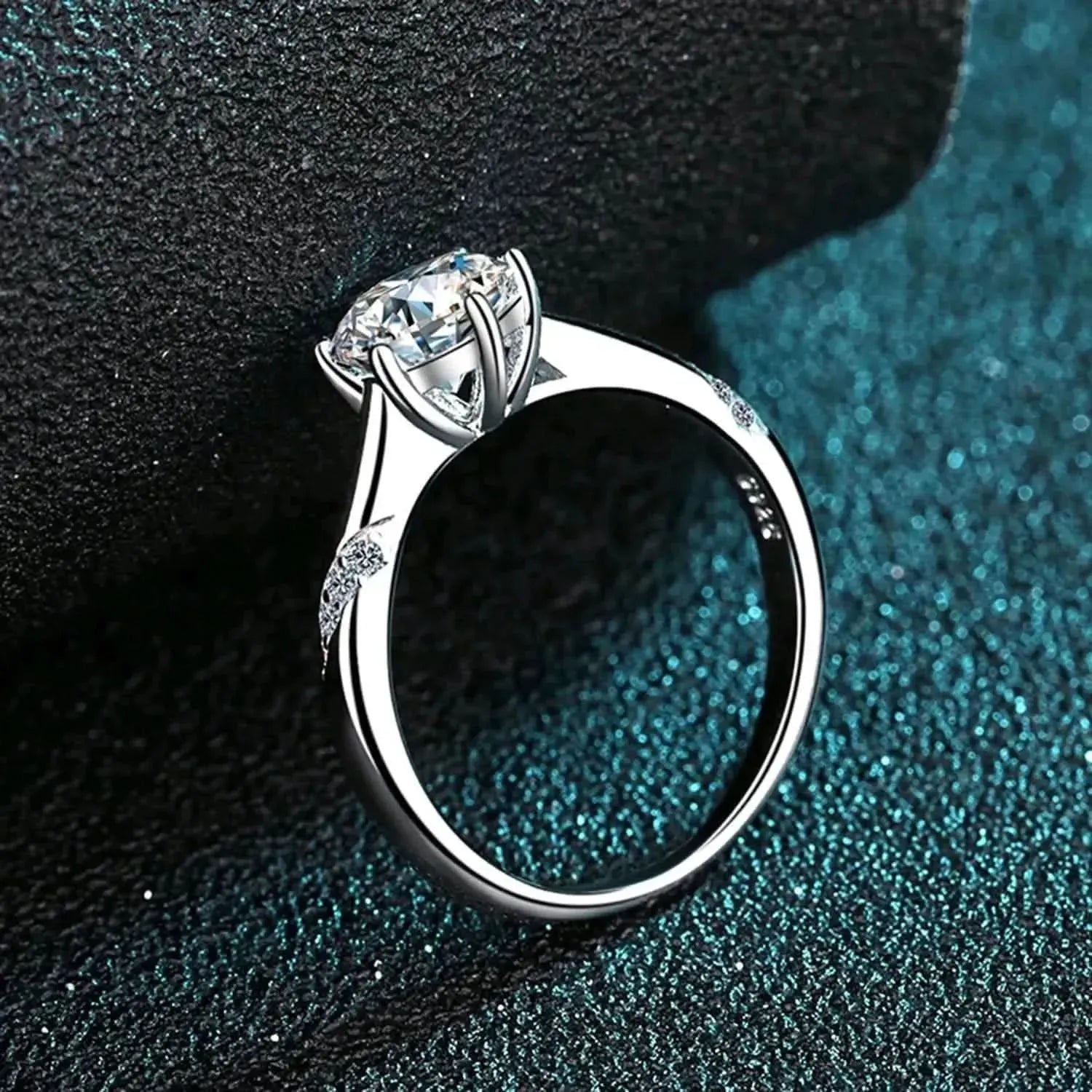 1 Carat Moissanite 925 Sterling Silver Ring - Bad Moms Club