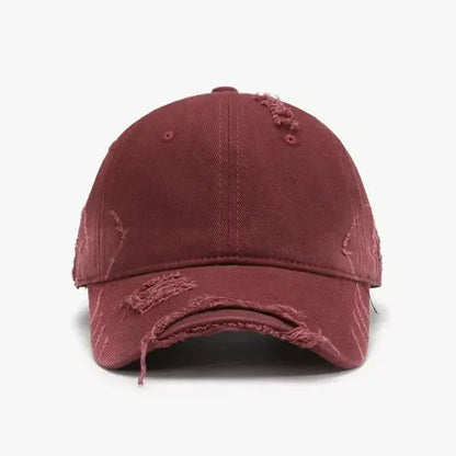 Distressed Adjustable Cotton Hat - Bad Moms Club