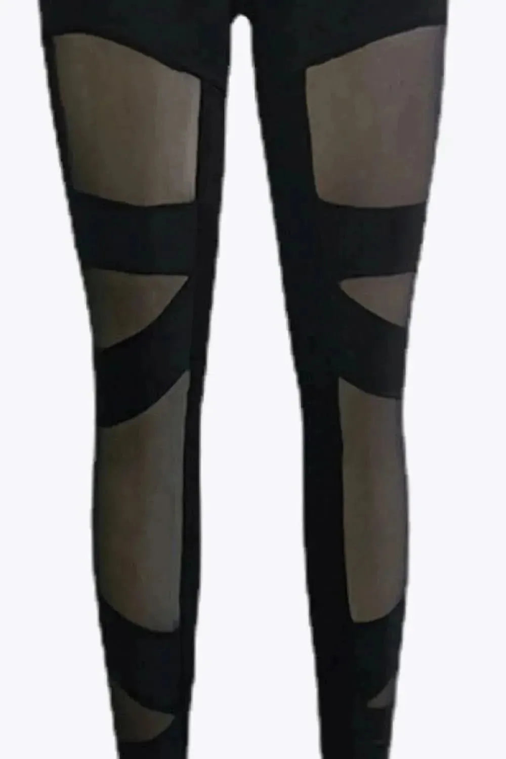 Spliced Mesh Leggings - Bad Moms Club