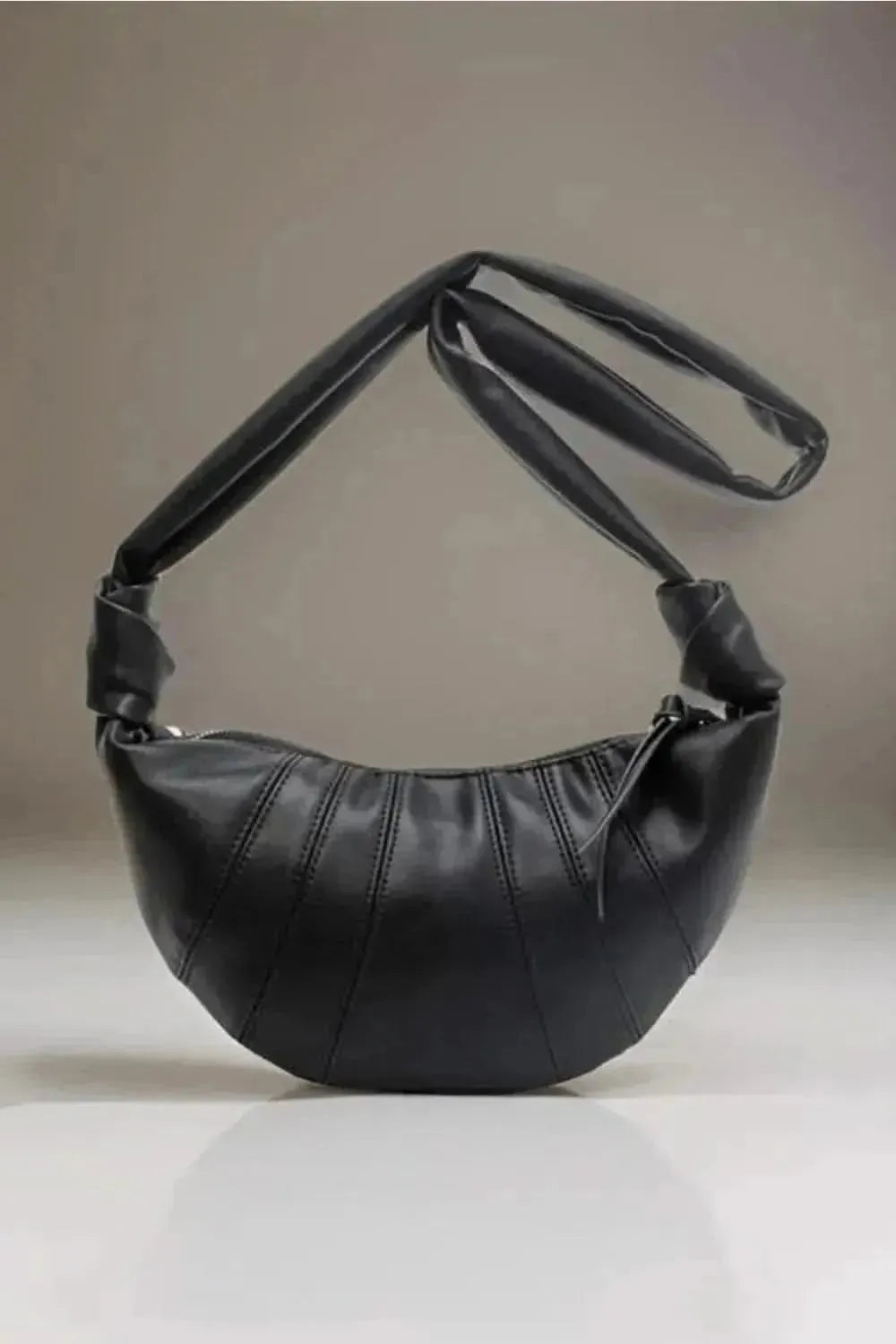 Zenana Vegan Leather Croissant Crossbody Bag - Bad Moms Club