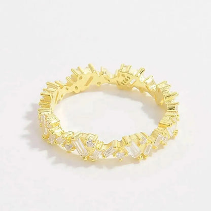 925 Sterling Silver Inlaid Zircon Ring - Bad Moms Club