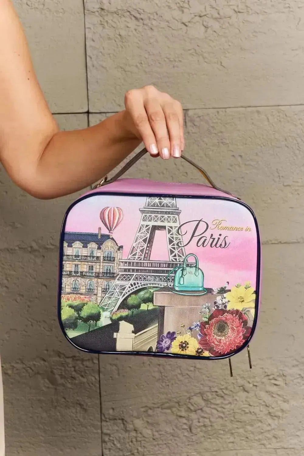 Nicole Lee USA Printed Handbag with Three Pouches - Bad Moms Club