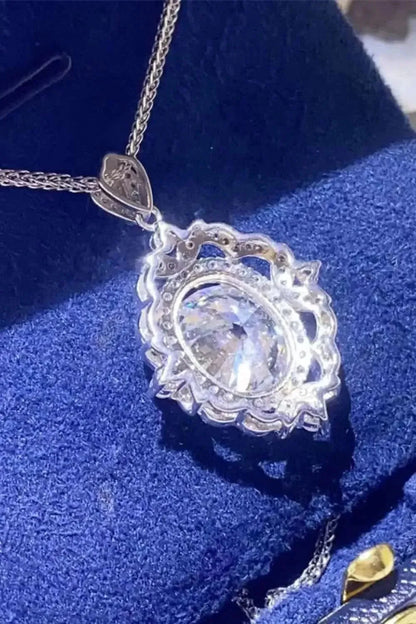 5 Carat Moissanite 925 Sterling Silver Necklace - Bad Moms Club
