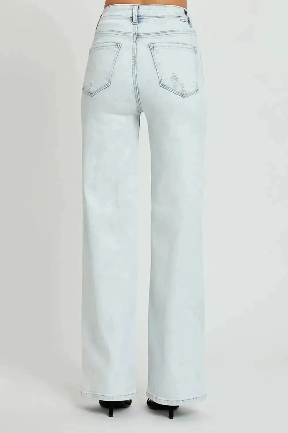 RISEN Ultra High Waist Wide Leg Jeans - Bad Moms Club