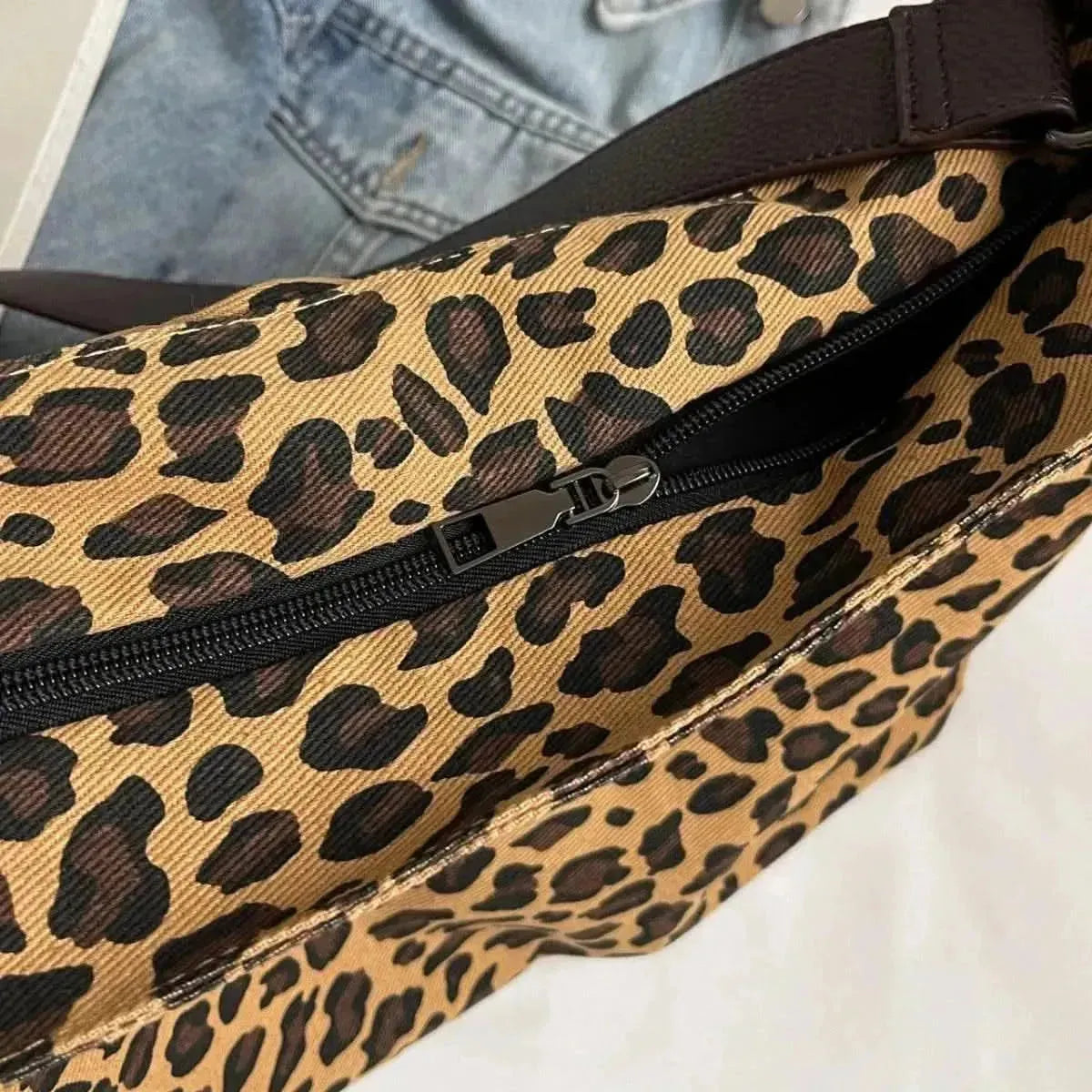 Leopard Adjustable Strap Tote Bag - Bad Moms Club