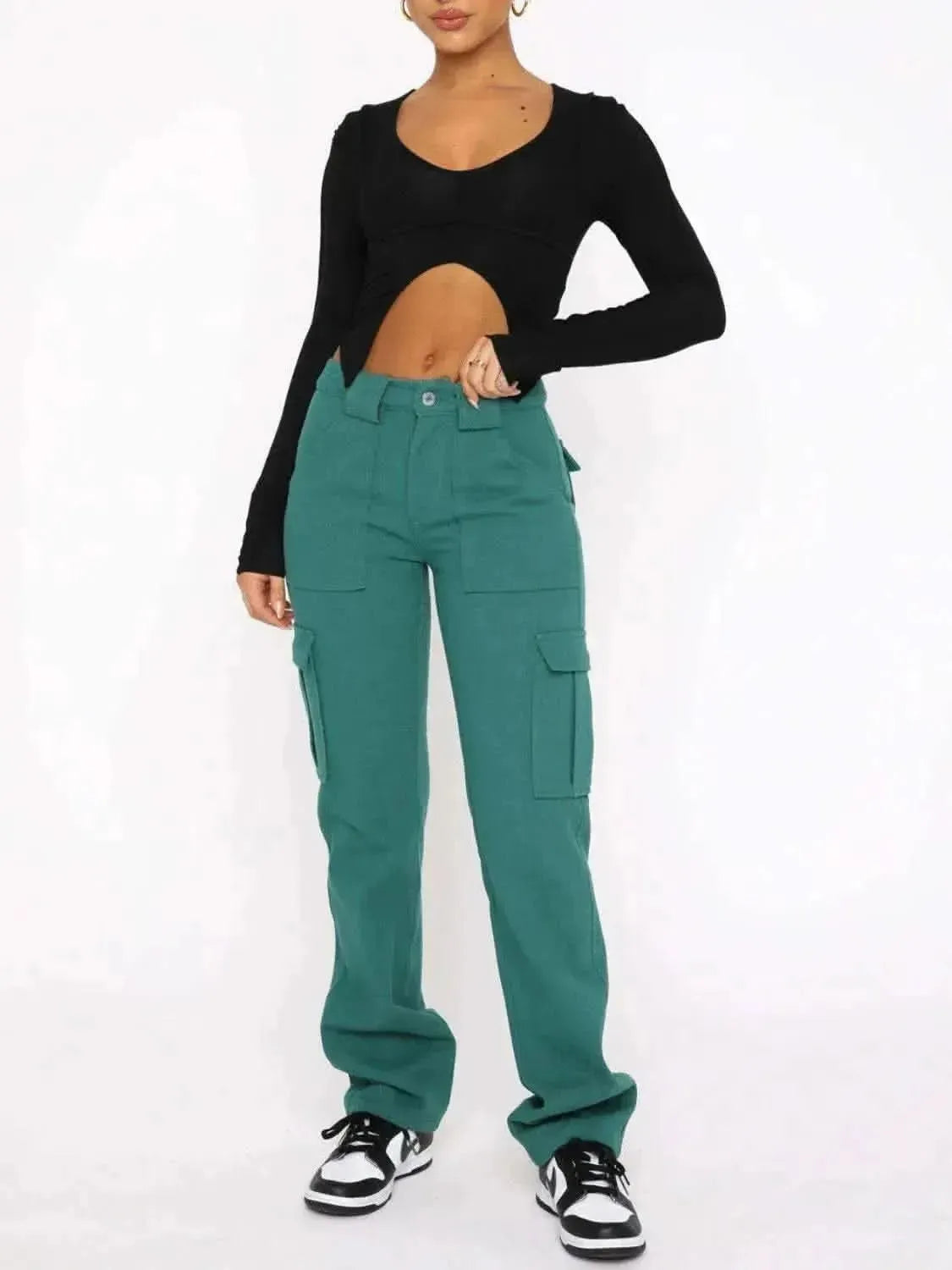 Straight Leg Cargo Pants - Bad Moms Club