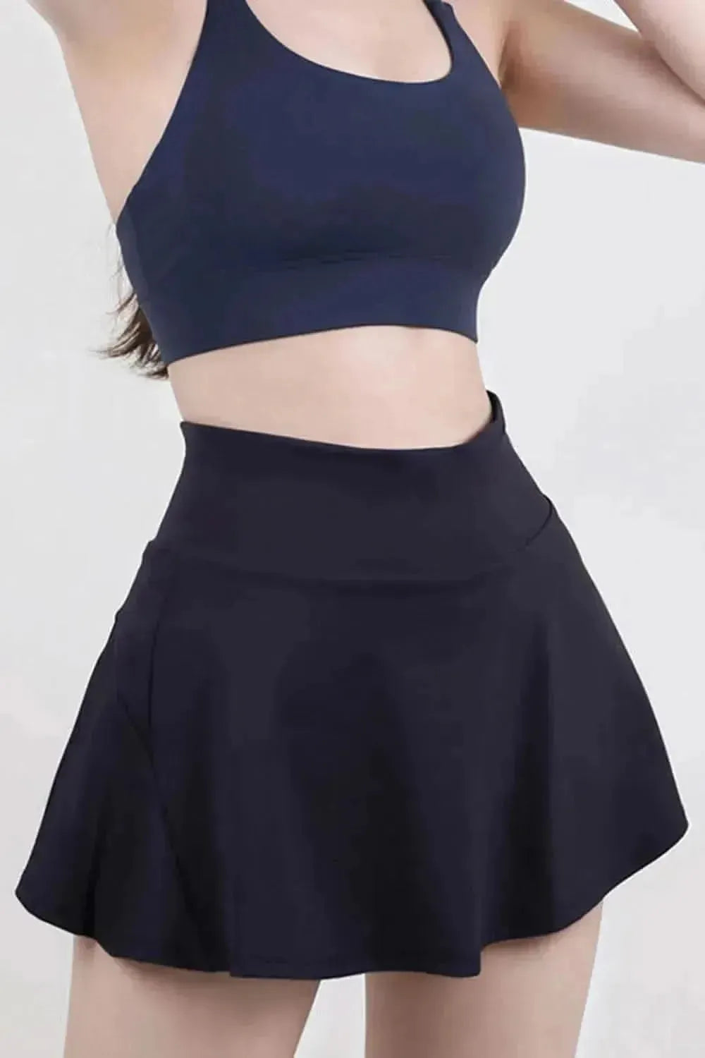 High Waist Pleated Active Skirt - Bad Moms Club