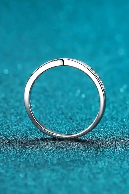 Moissanite Rhodium-Plated Ring - Bad Moms Club