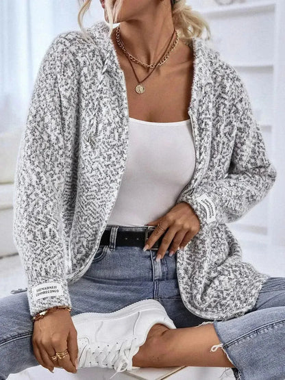 Zip-Up Hooded Sweater - Bad Moms Club