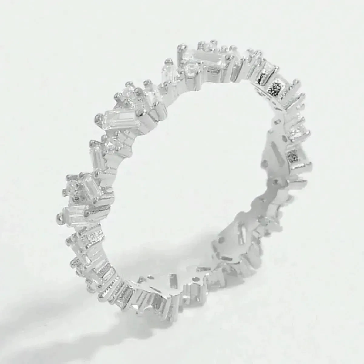 925 Sterling Silver Inlaid Zircon Ring - Bad Moms Club