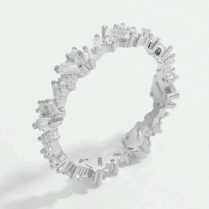 925 Sterling Silver Inlaid Zircon Ring - Bad Moms Club