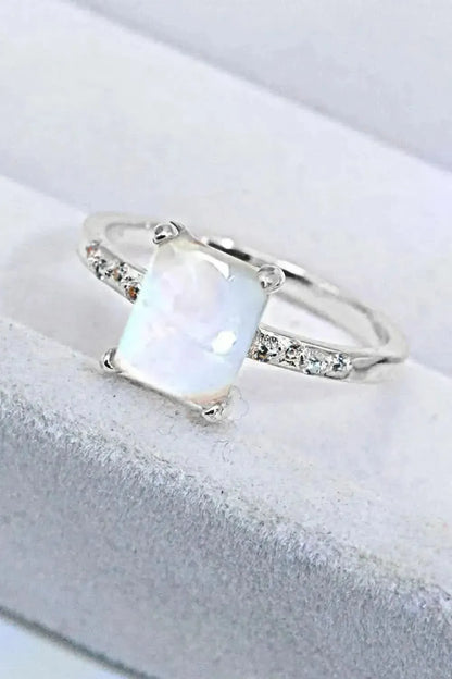 Square Moonstone Ring - Bad Moms Club