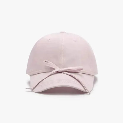 Tied Bow Cotton Baseball Cap - Bad Moms Club