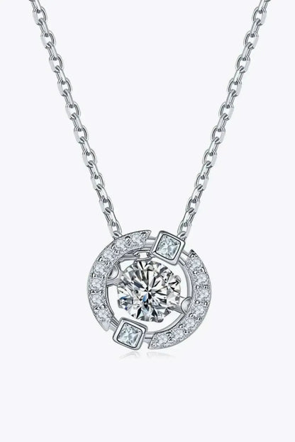 Moissanite Pendant Chain-Link Necklace - Bad Moms Club