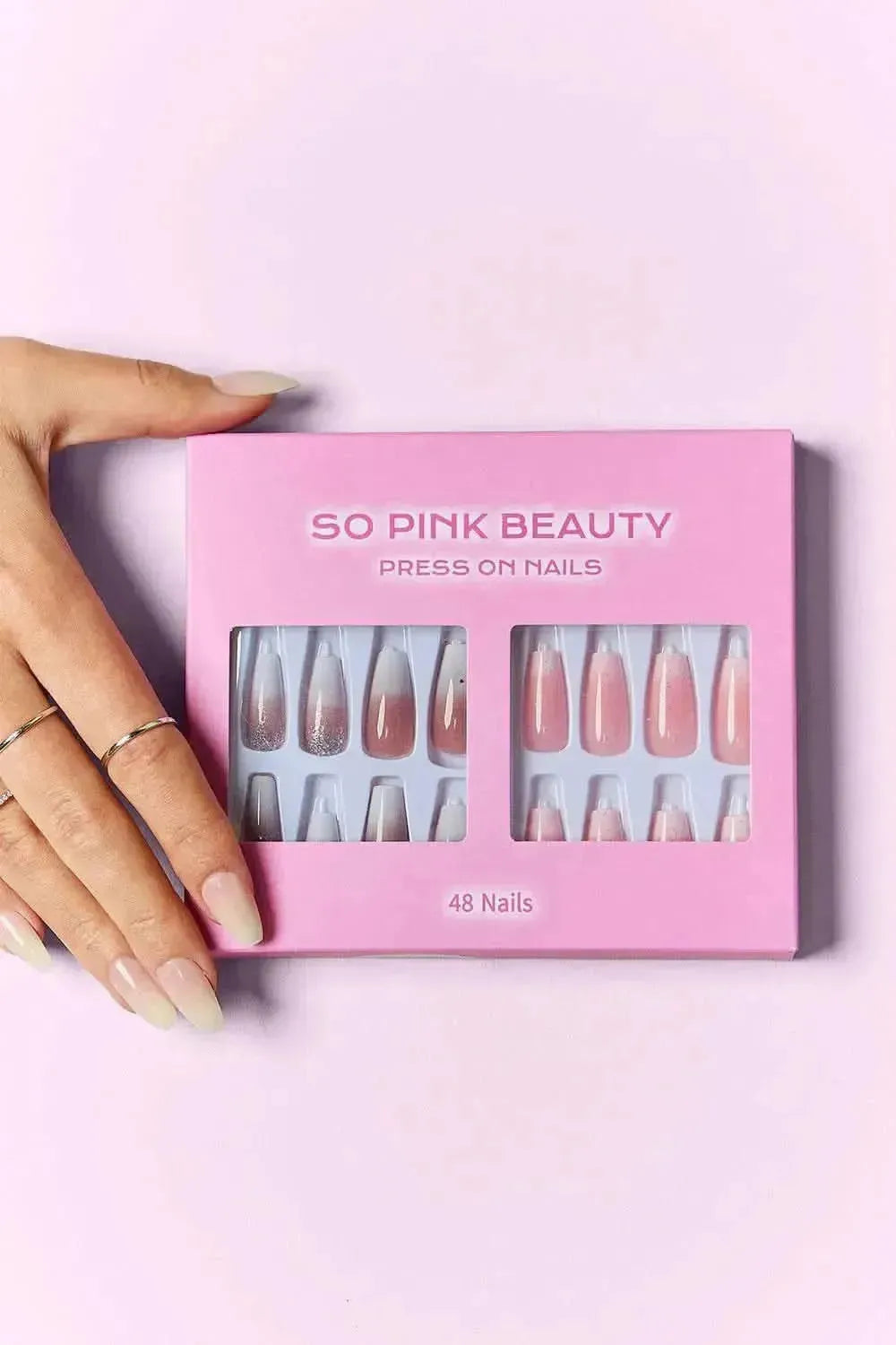 SO PINK BEAUTY Press On Nails 2 Packs - Bad Moms Club