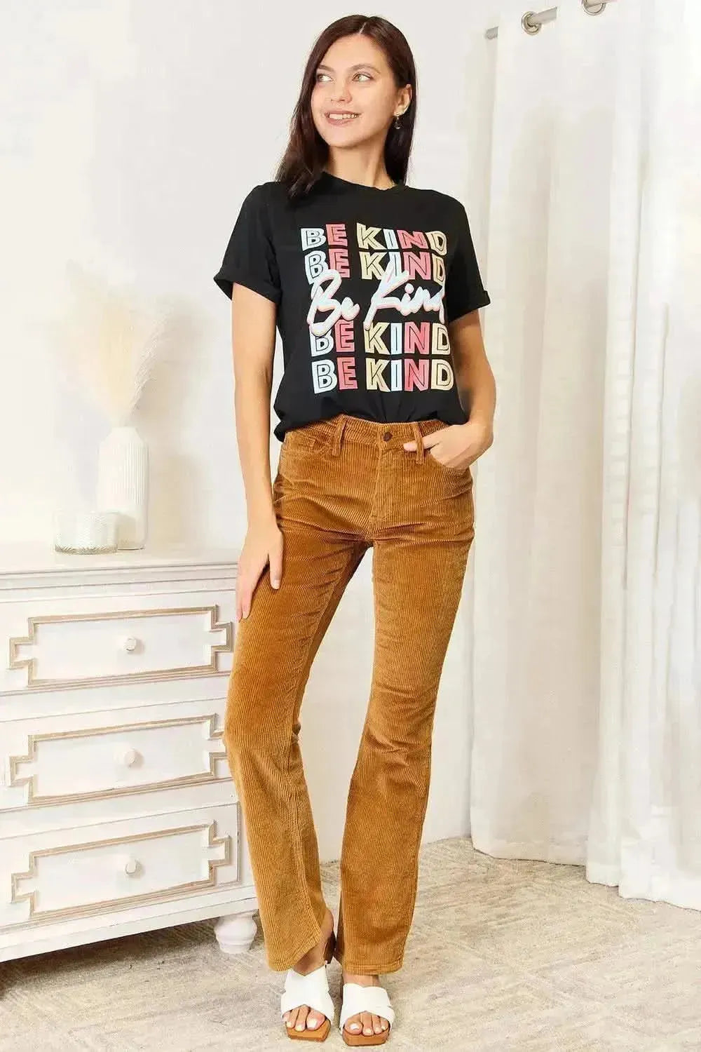Simply Love BE KIND Graphic Round Neck T-Shirt - Bad Moms Club