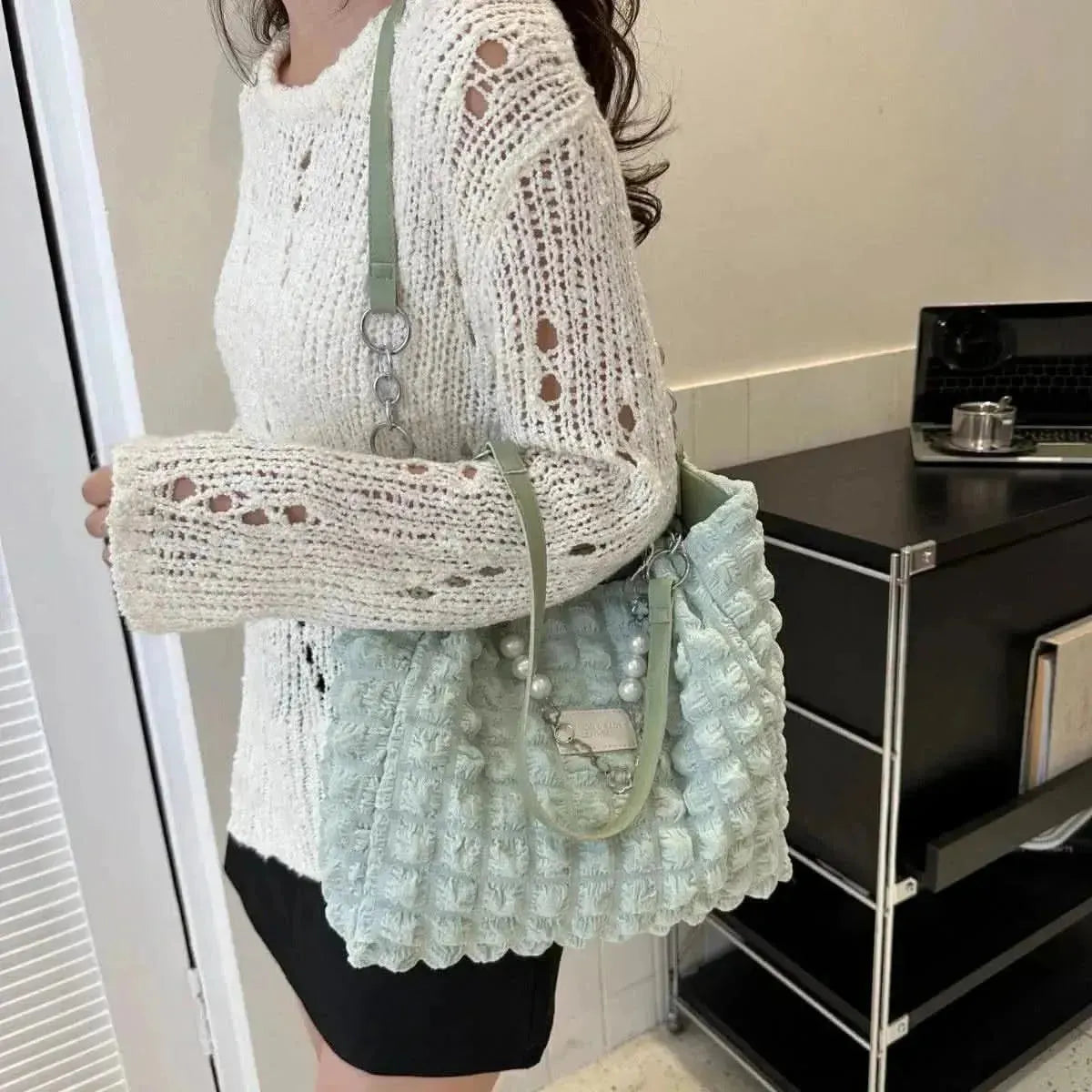 Cloud Puffy Polyester Tote Bag - Bad Moms Club