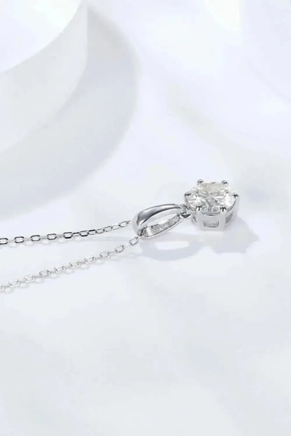 2 Carat 6-Prong Moissanite Pendant Necklace - Bad Moms Club