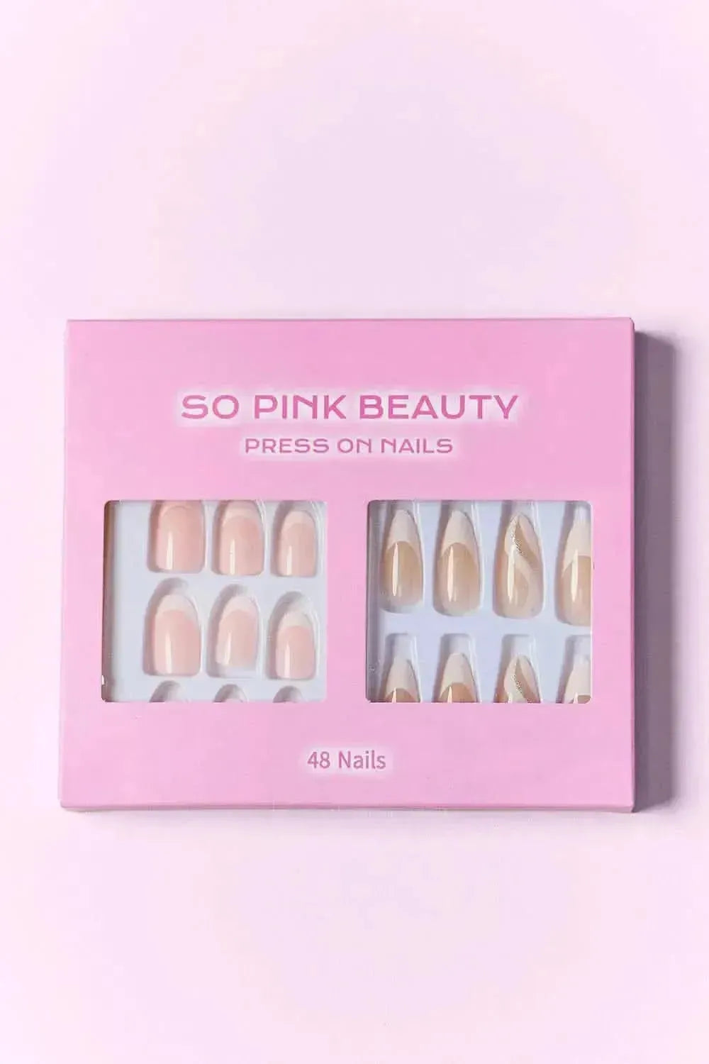 SO PINK BEAUTY Press On Nails 2 Packs - Bad Moms Club