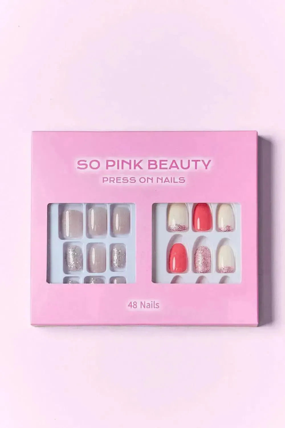 SO PINK BEAUTY Press On Nails 2 Packs - Bad Moms Club