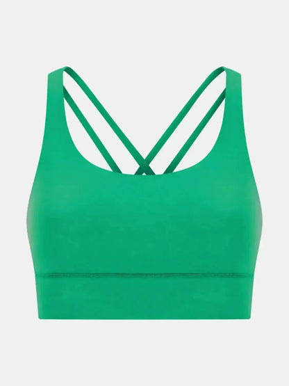 Crisscross Scoop Neck Active Tank - Bad Moms Club