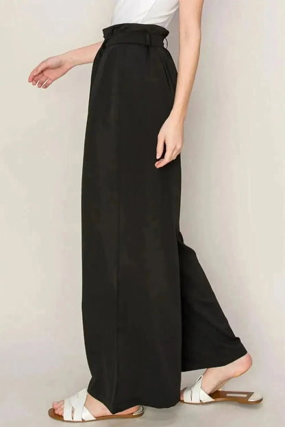 HYFVE Paperbag Waist Wide Leg Pants - Bad Moms Club