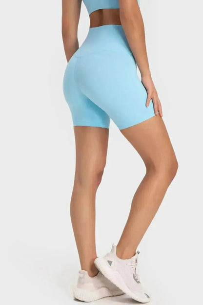Staying Cozy Wide Waistband Biker Shorts - Bad Moms Club