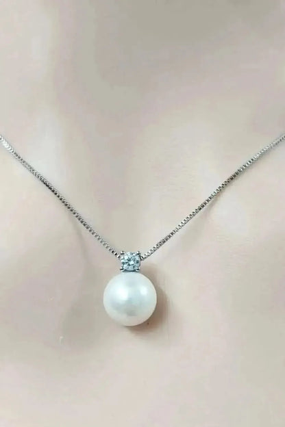 Freshwater Pearl 925 Sterling Silver Necklace - Bad Moms Club
