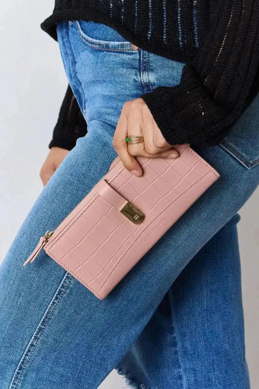 David Jones Texture PU Leather Wallet - Bad Moms Club