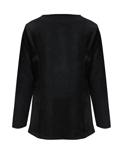 Open Front Long Sleeve Cardigan - Bad Moms Club