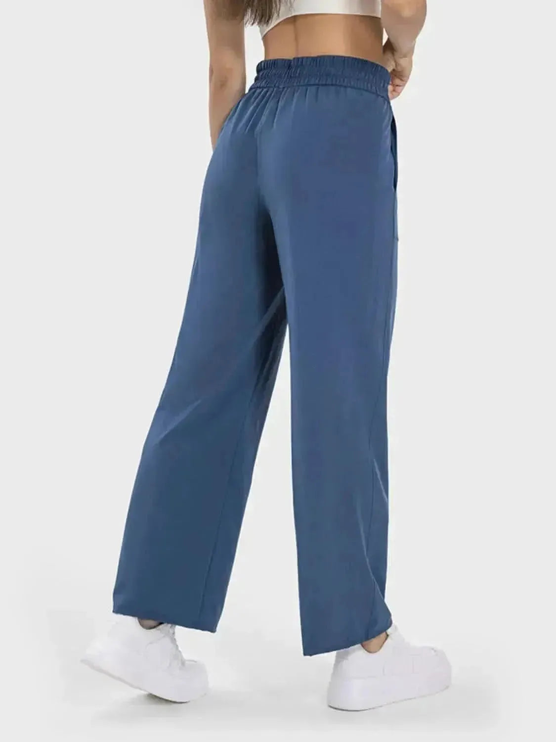 Drawstring Pocketed Active Pants - Bad Moms Club