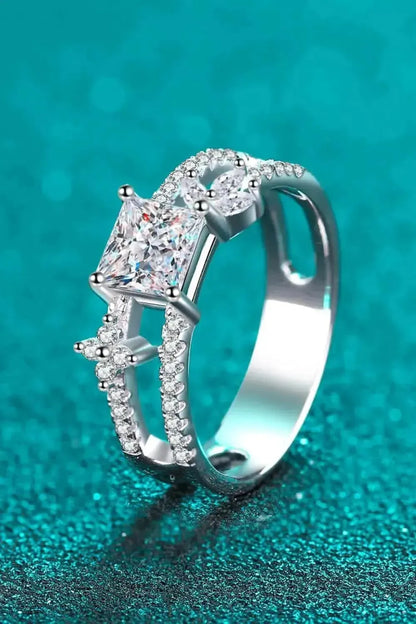 Moissanite Double Layered Ring - Bad Moms Club