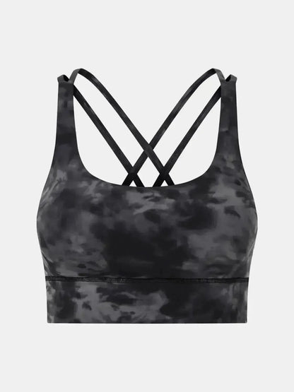 Crisscross Scoop Neck Active Tank - Bad Moms Club