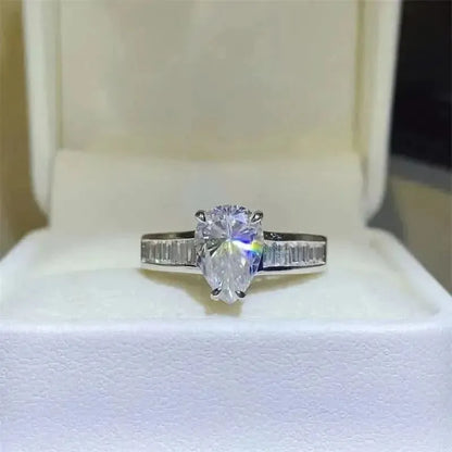 3 Carat Moissanite 925 Sterling Silver Ring - Bad Moms Club