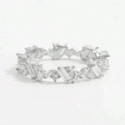 925 Sterling Silver Inlaid Zircon Ring - Bad Moms Club