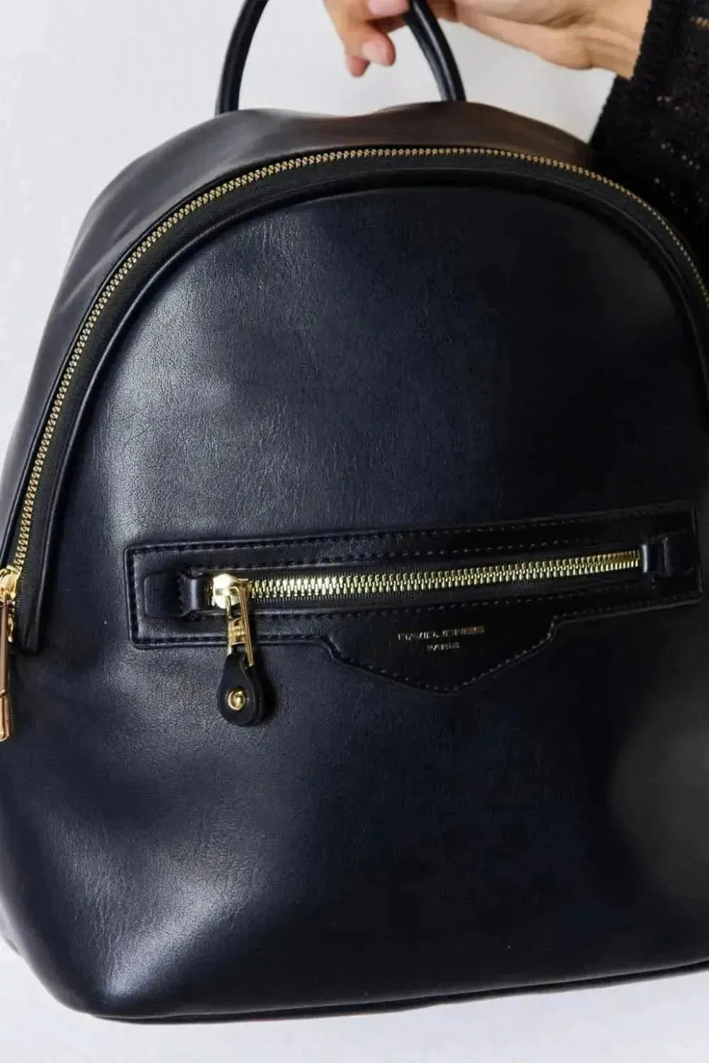 David Jones PU Leather Backpack - Bad Moms Club