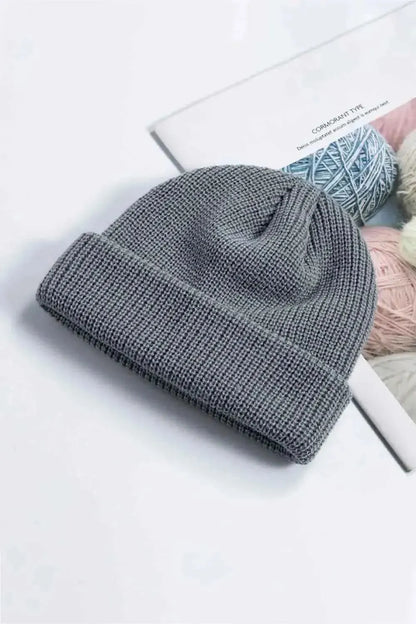 Cozy Rib-Knit Cuff Beanie - Bad Moms Club