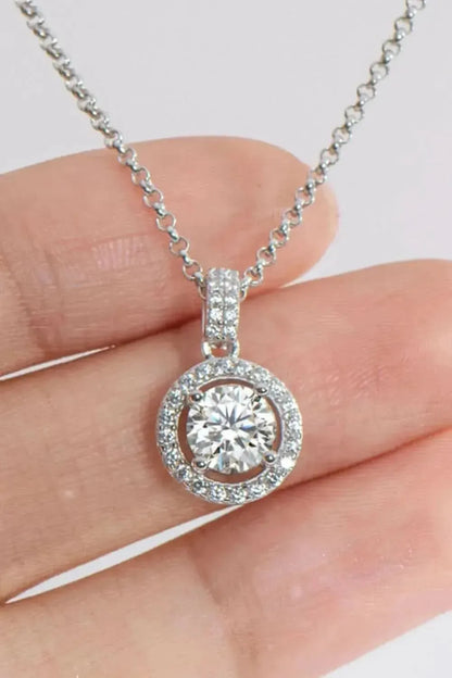 Zircon Pendant 925 Sterling Silver Necklace - Bad Moms Club