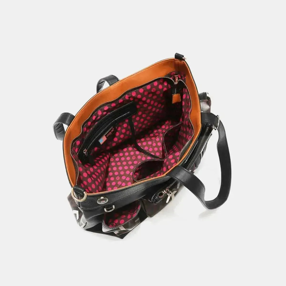 Nicole Lee USA Geometric Pattern Large Handbag - Bad Moms Club