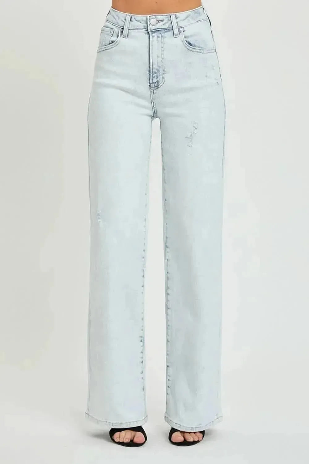 RISEN Ultra High Waist Wide Leg Jeans - Bad Moms Club